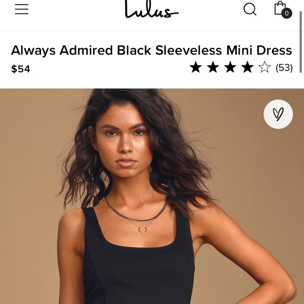 Brand new Lulus black minidress